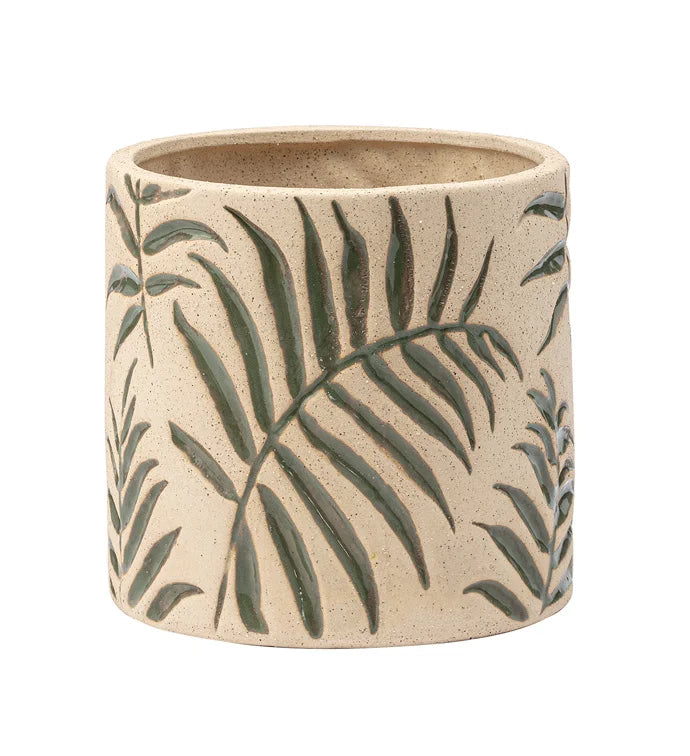 Etched Fern Planter