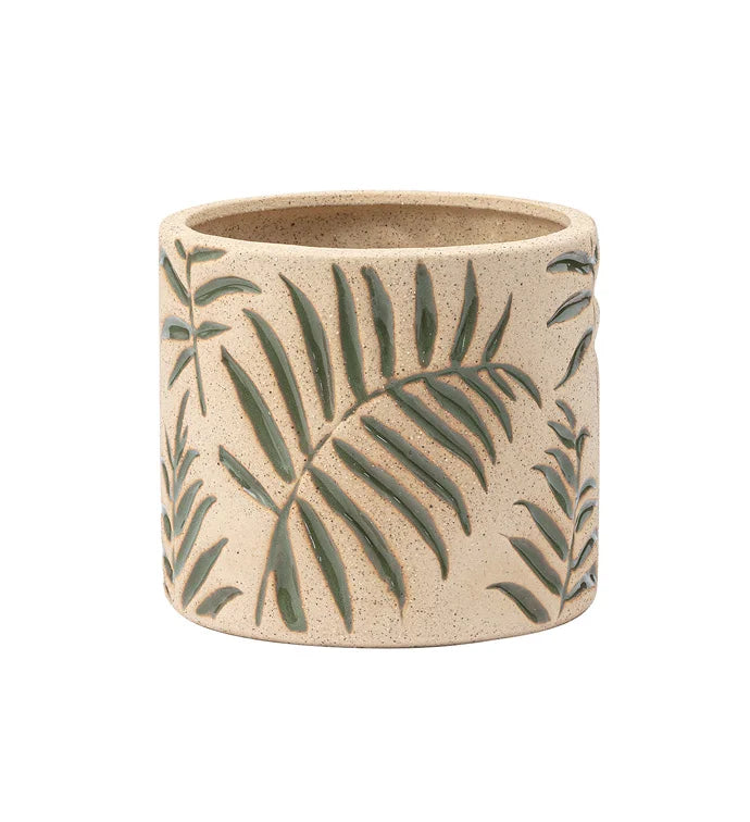 Etched Fern Planter