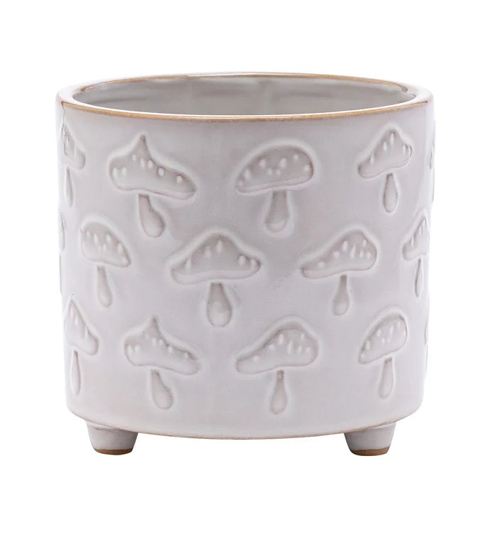 Embossed Mushroom Planter with Feet