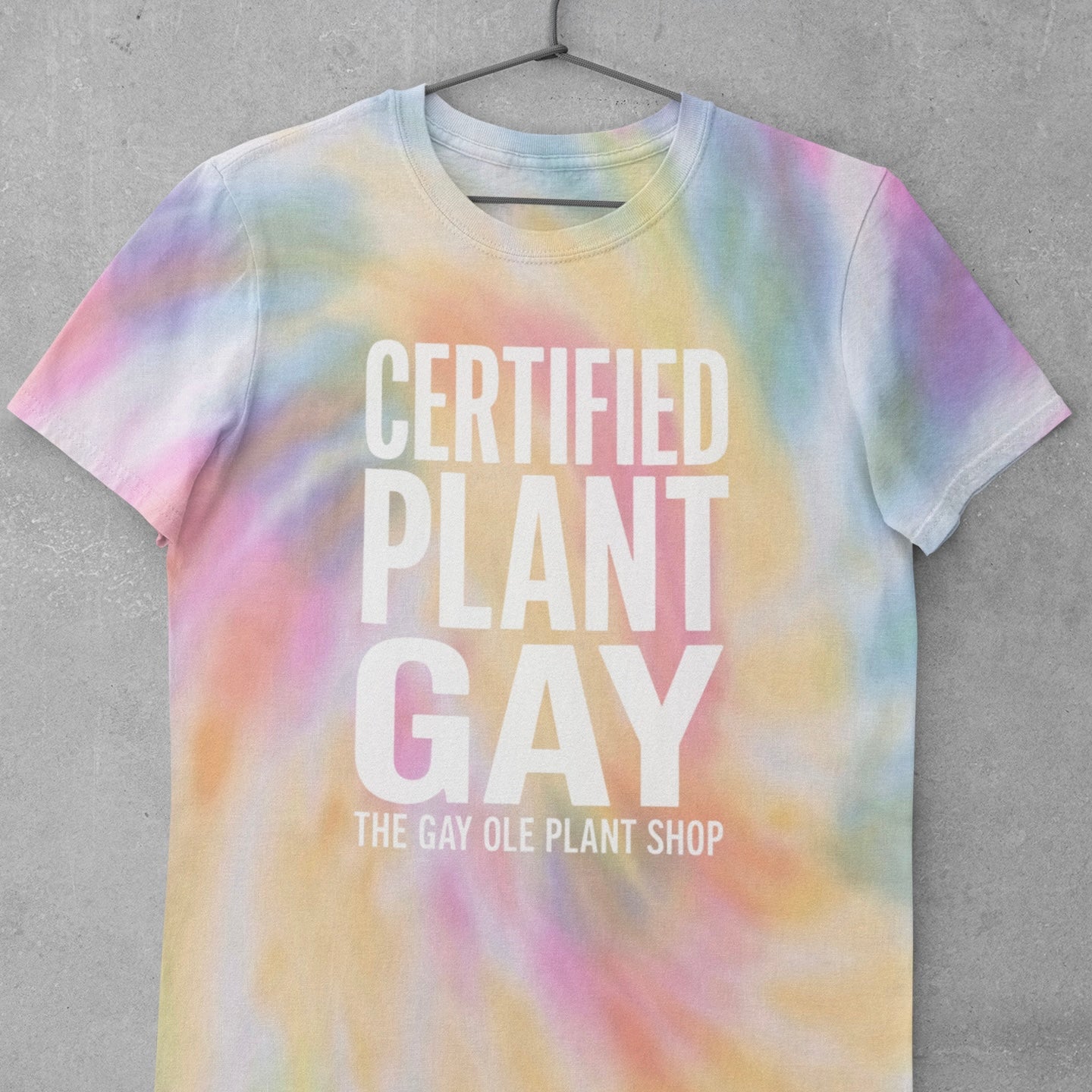 Tie-dye t-shirt with &