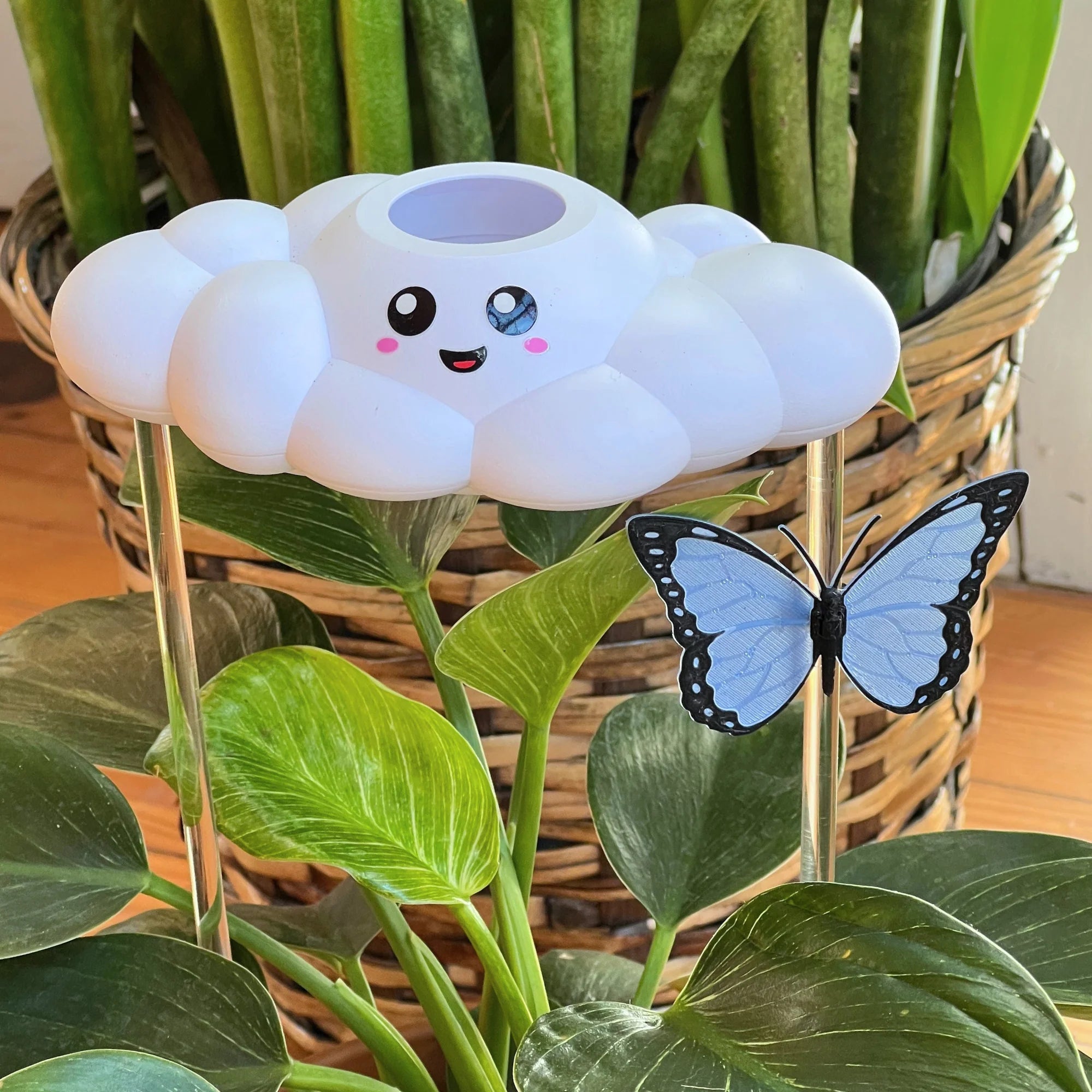 Blue Butterfly Charm (Add-On) — For Dripping Rain Cloud