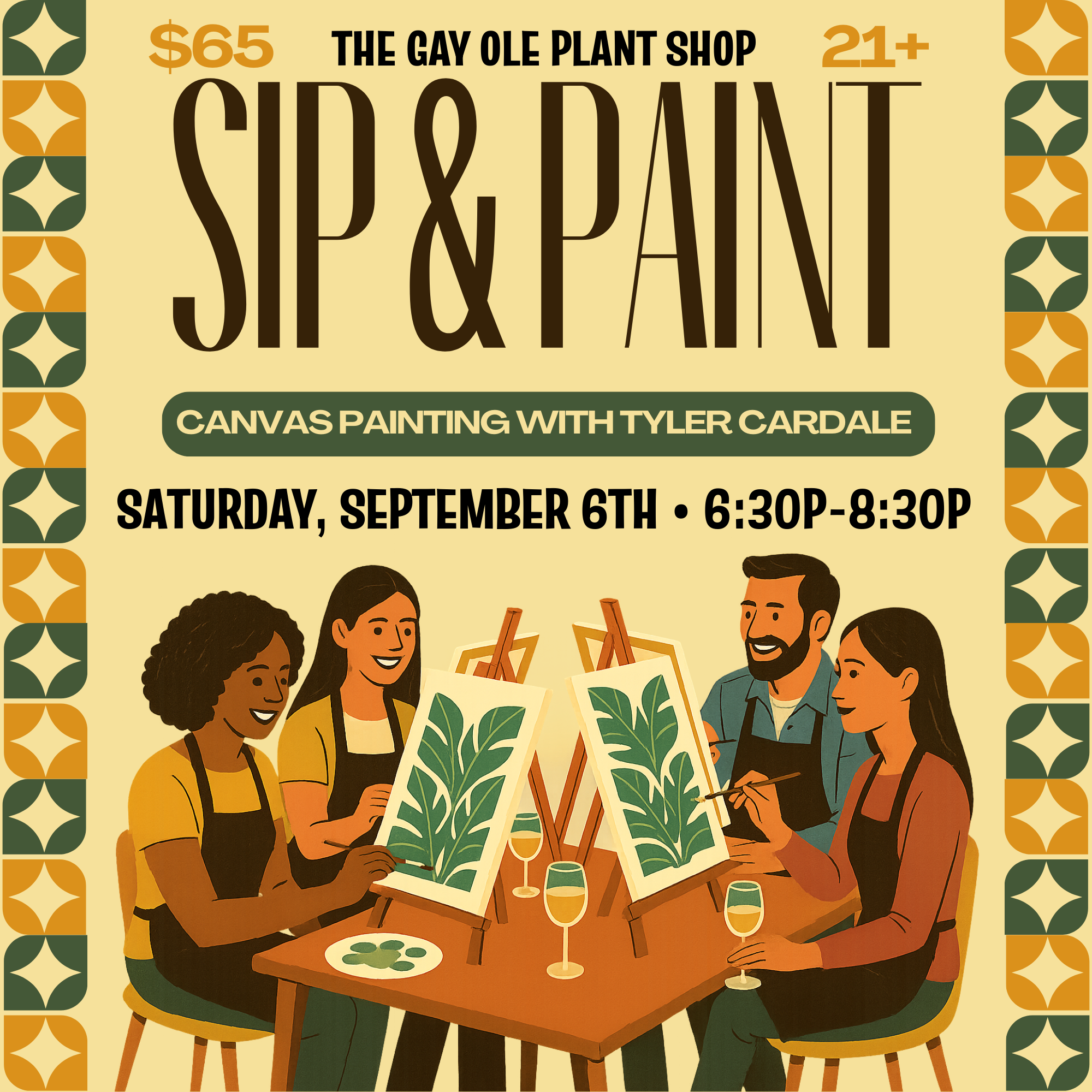 Sip & Paint Canvas Painting