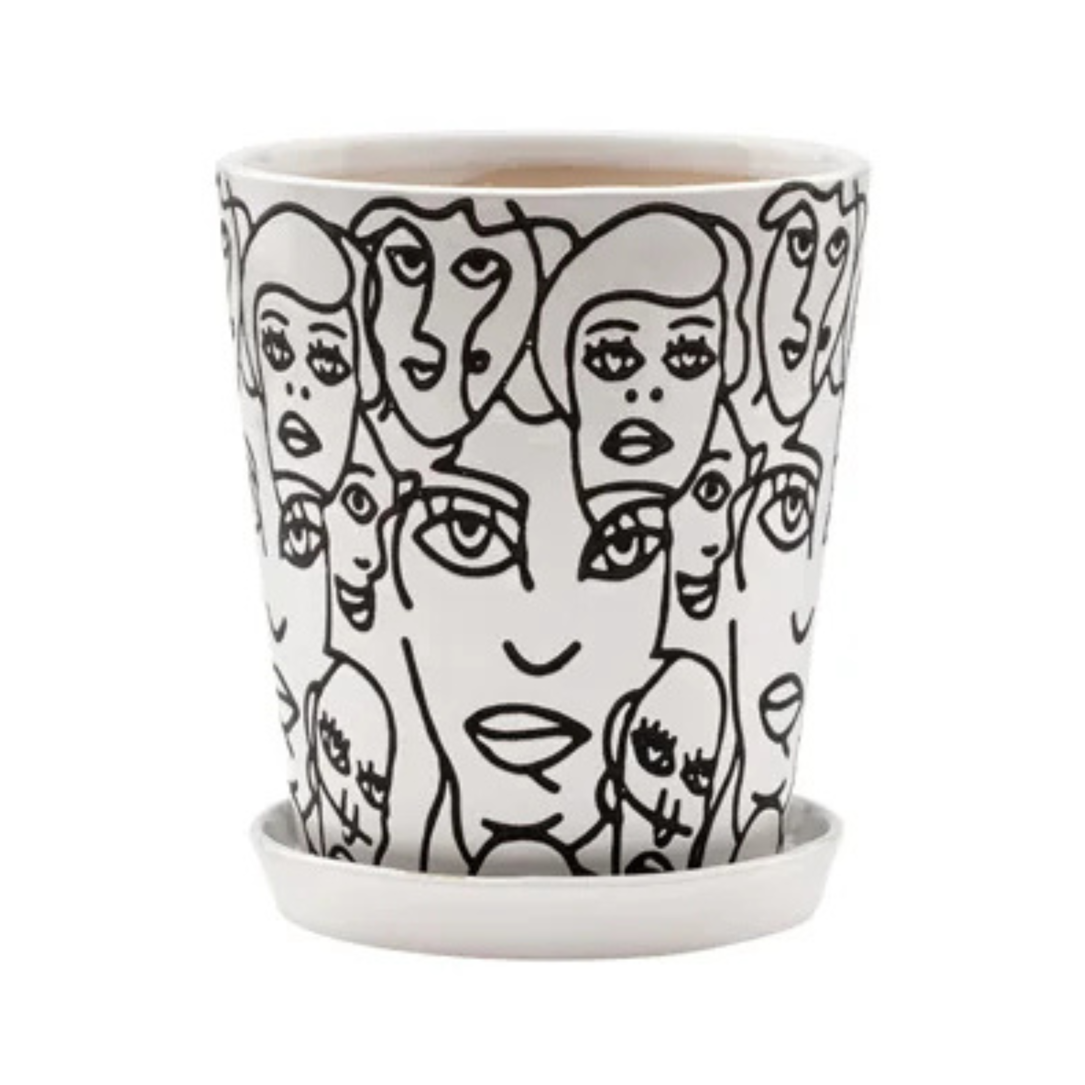 Black & White Face Planter