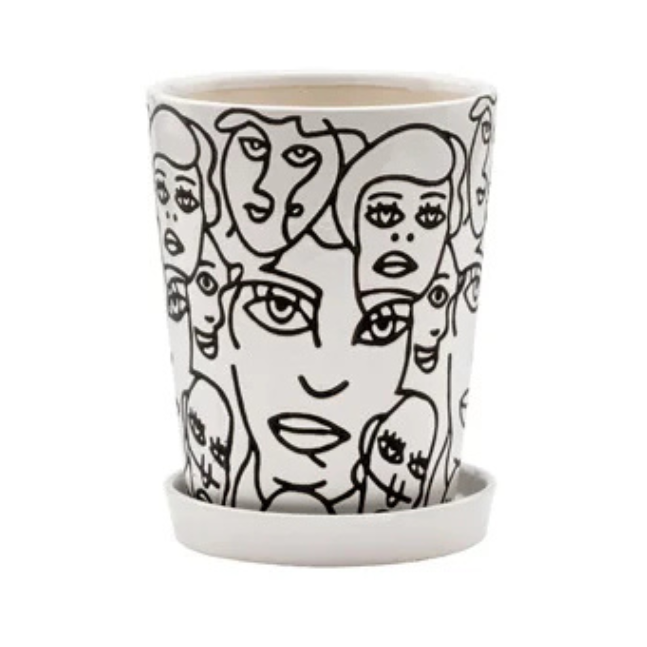 Black & White Face Planter