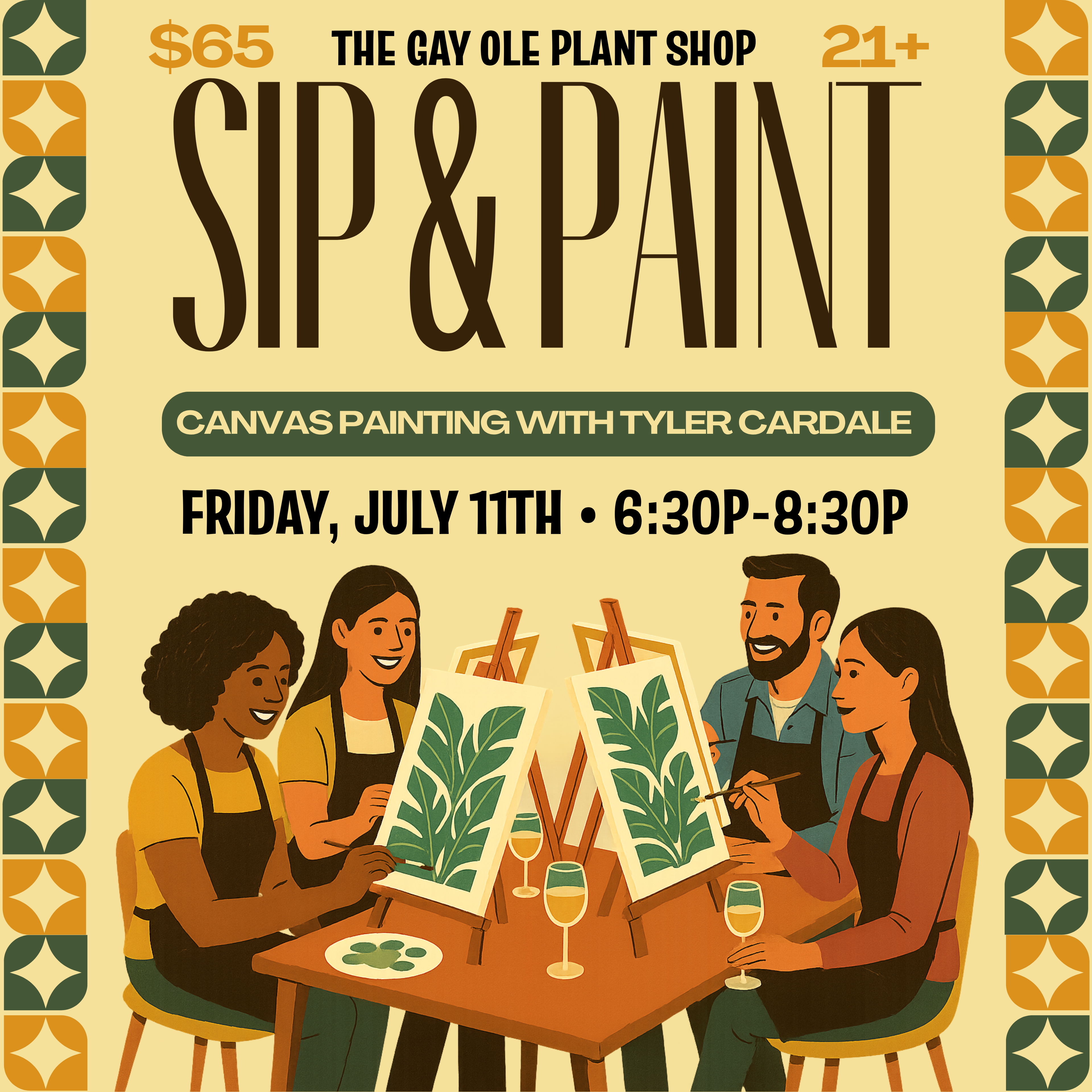 Sip & Paint Canvas Painting
