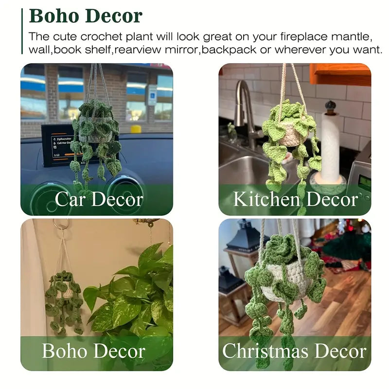Crochet Hanging Plant Basket