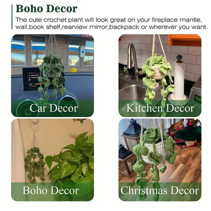Crochet Hanging Plant Basket