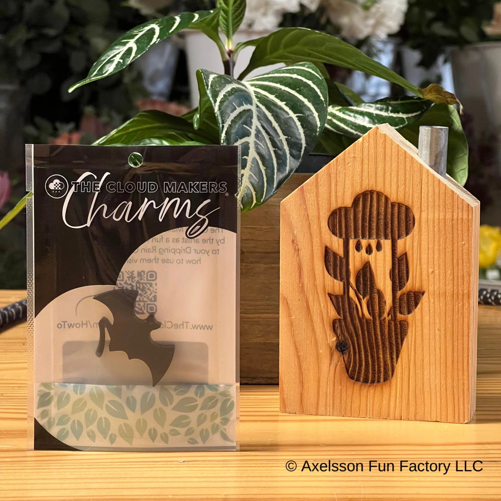 Bat Charm (Add-On) — For Dripping Rain Cloud