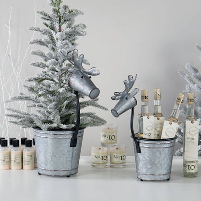 Deer Tin Planter