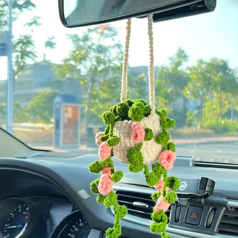 Crochet Hanging Plant Basket