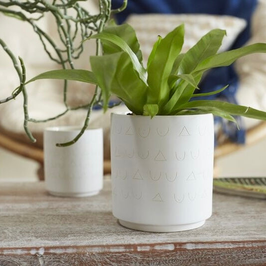 Triangles and Tatas Pot 4.5&quot; x 4.75&quot;