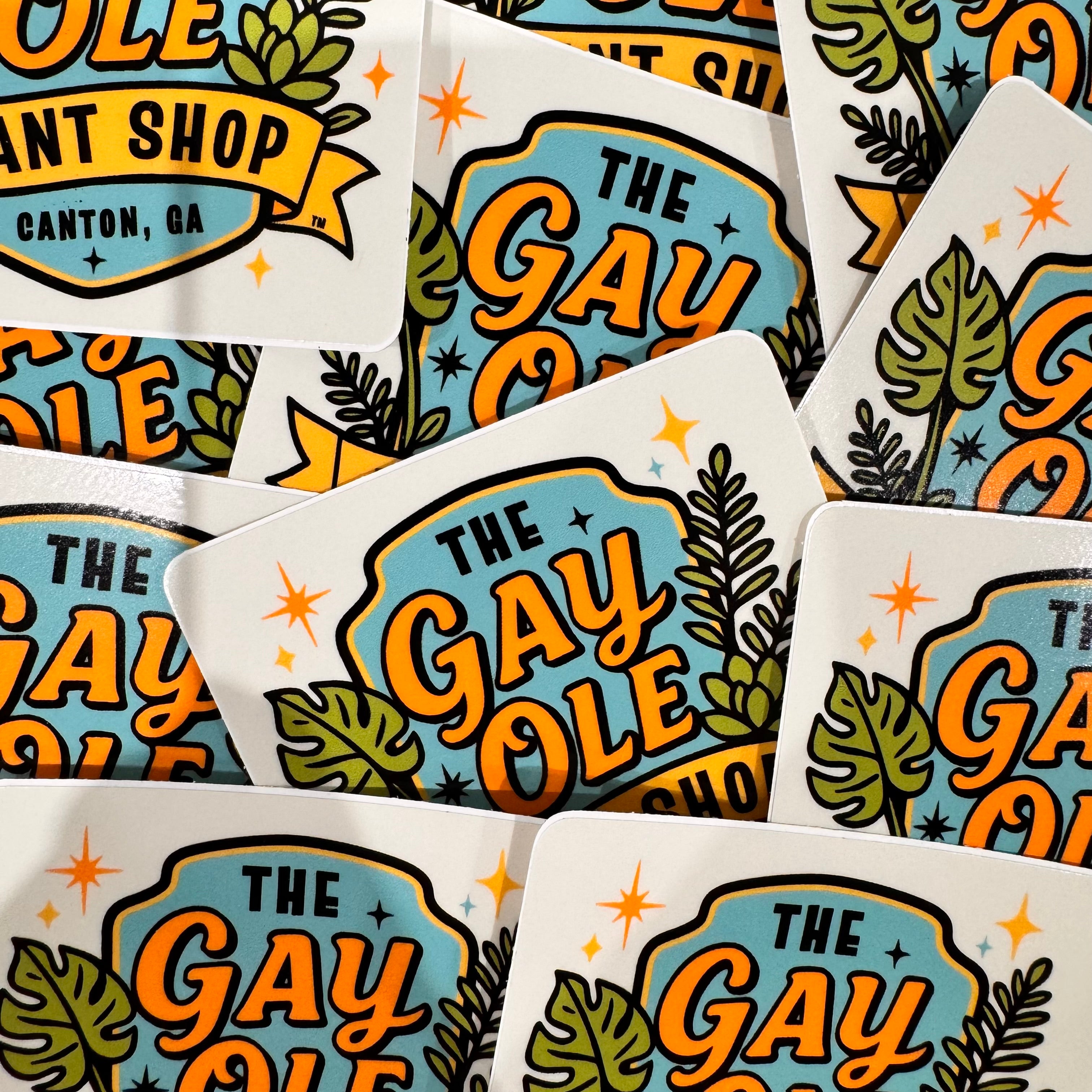The Gay Ole Plant Shop™ Logo Square Sticker