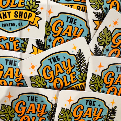 The Gay Ole Plant Shop™ Logo Square Sticker