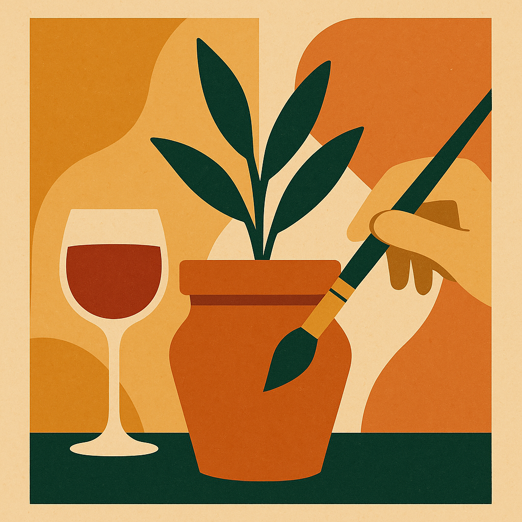 Sip &amp; Paint a Pot Night