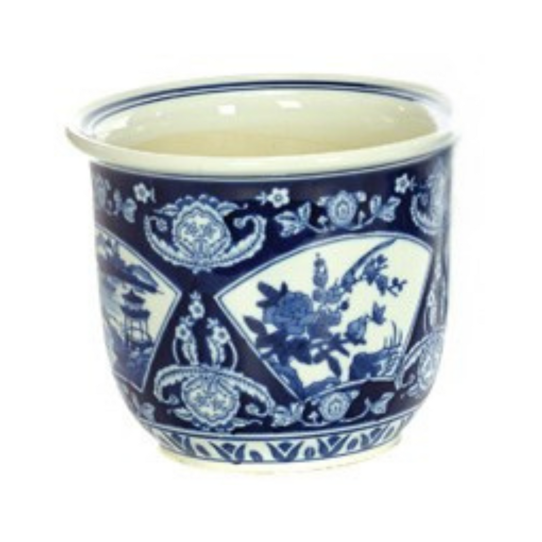 Blue &amp; White Large Planter