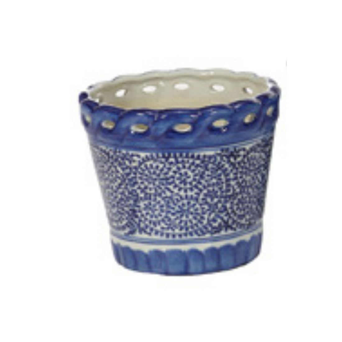 Blue &amp; White Small Planter