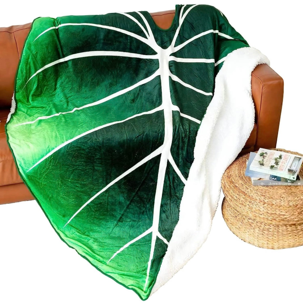 Plush Leaf Blanket