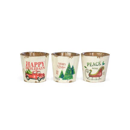 Christmas Wood Planters